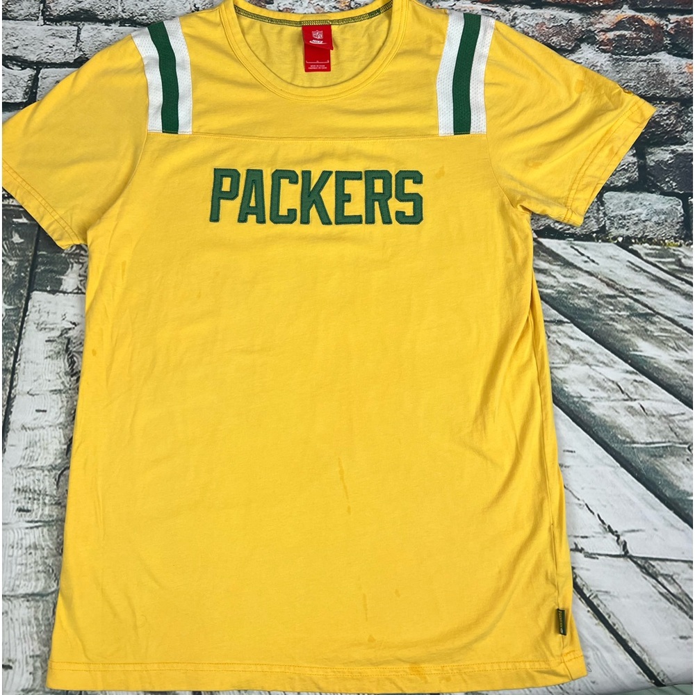 Vtg Green Bay Packers Nike Embroidered‎ Red Tag Sz L